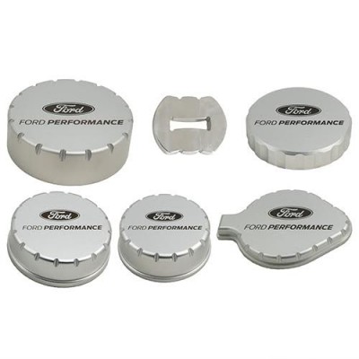 Ford Performance Billet Aluminum Engine Cap Covers 2015-2024 Mustang GT/EcoBoost/GT350/GT500